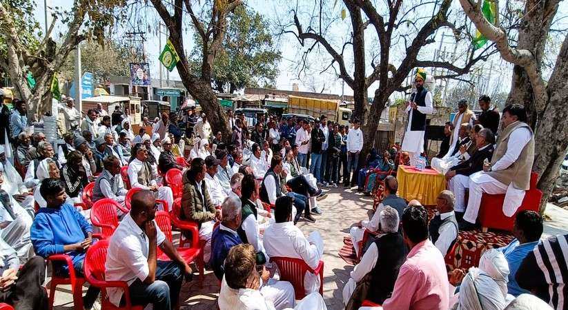 Haryana JJP: जेजेपी प्रधान महासचिव दिग्विजय ने हिसार लोकसभा रैली का ग्रामीणों को दिया न्यौता